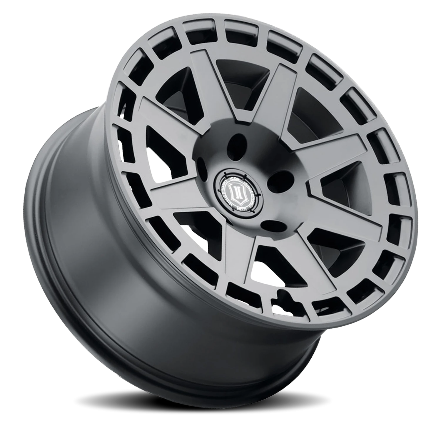 Icon Alloys Compass Satin Black 17x8.5 0 6x139.7mm 106.1mm