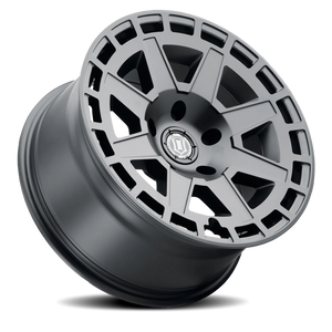 Icon Alloys Compass Satin Black 17x8.5 0 6x139.7mm 106.1mm