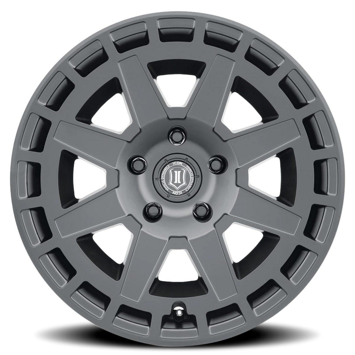 Icon Alloys Compass Satin Black 17x8.5 +6 6x135mm 87.1mm