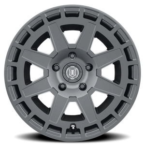 Icon Alloys Compass Satin Black 17x8.5 0 6x139.7mm 106.1mm