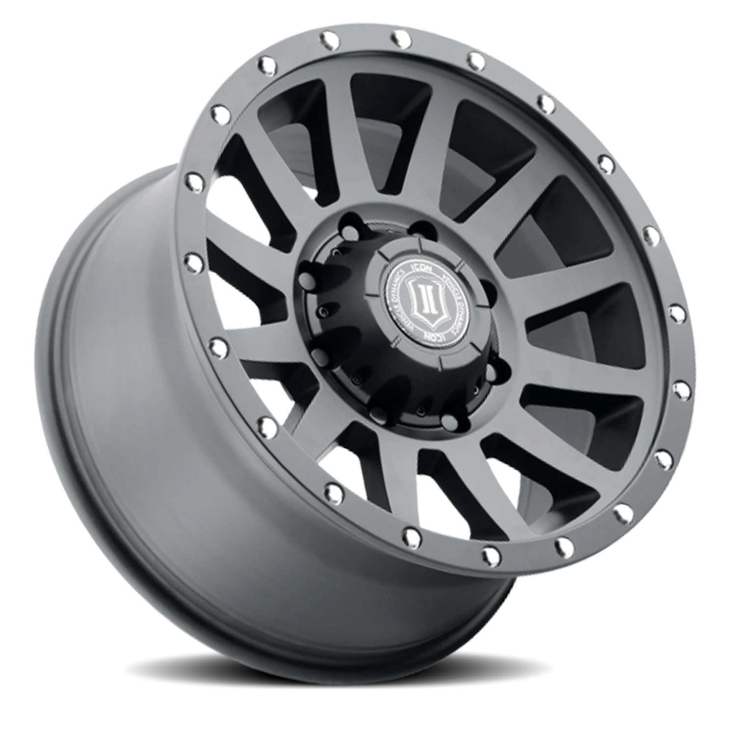 Icon Alloys Compression HD Satin Black 18x9 +6 8x170mm 125mm