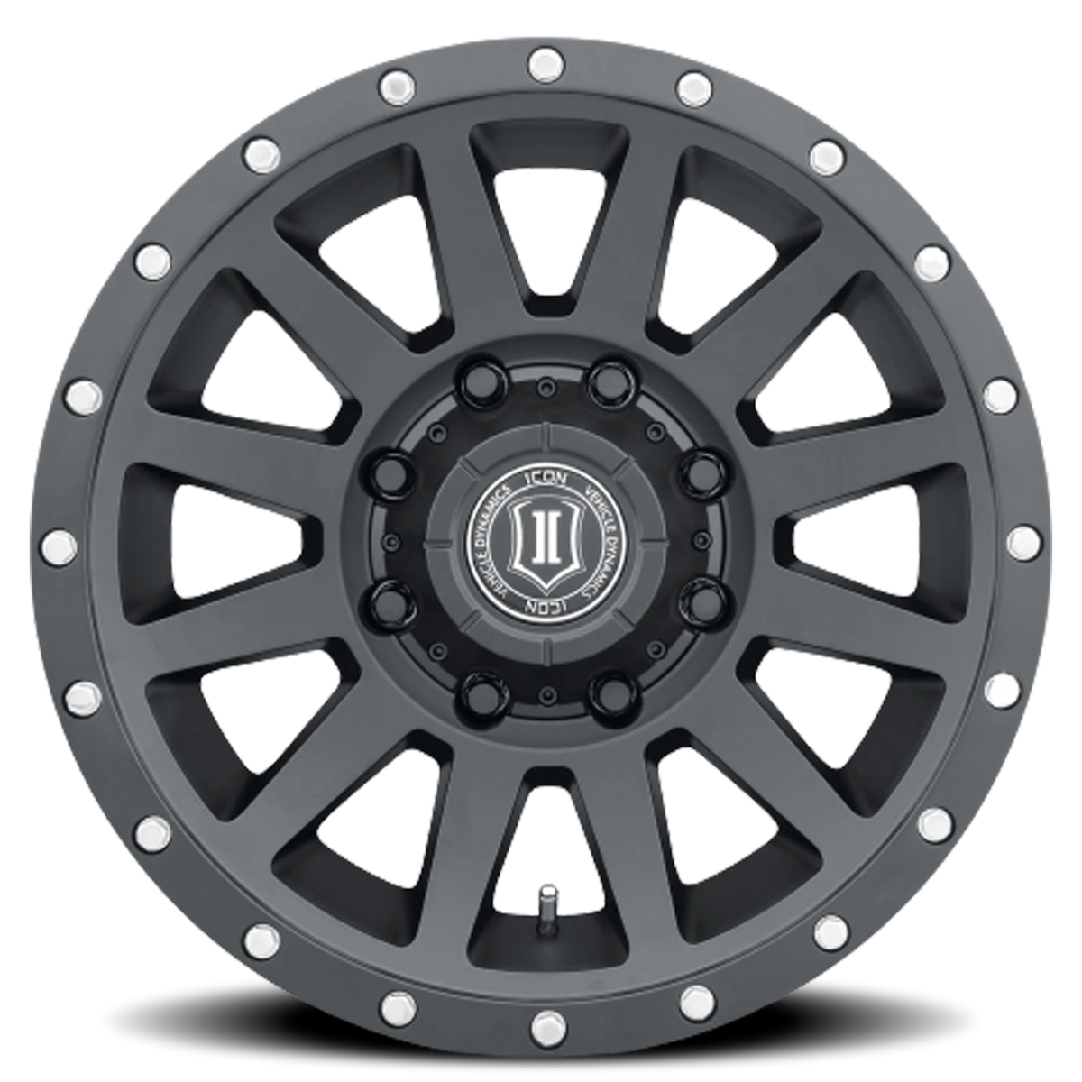 Icon Alloys Compression HD Satin Black 18x9 +6 8x170mm 125mm