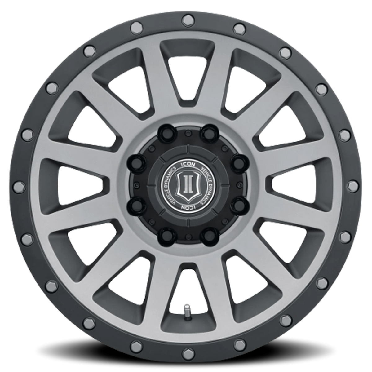 Icon Alloys Compression HD Titanium 18x9 +12 8x180mm 124.2mm