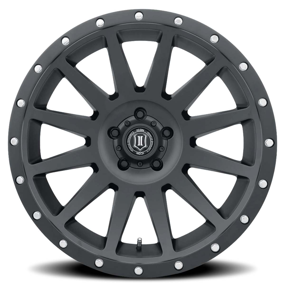 Icon Alloys Compression Satin Black 17x8.5 -6 5x127mm 72mm