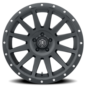 Icon Alloys Compression Satin Black 17x8.5 -6 5x127mm 72mm