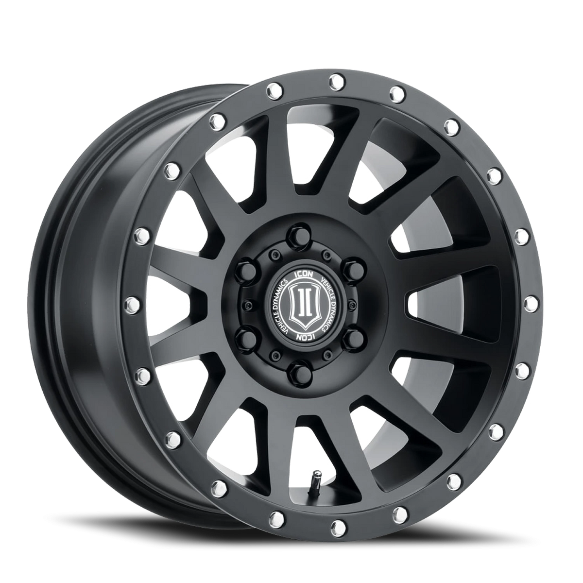 Icon Alloys Compression Satin Black 17x8.5 +25 6x139.7mm 95.1mm