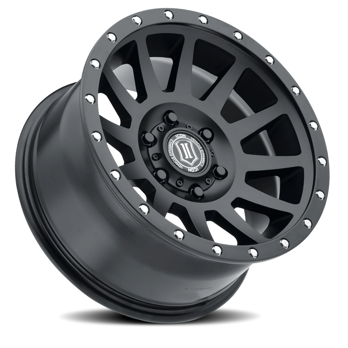 Icon Alloys Compression Satin Black 17x8.5 +6 6x135mm 87mm