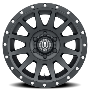 Icon Alloys Compression Satin Black 17x8.5 0 6x139.7mm 106mm