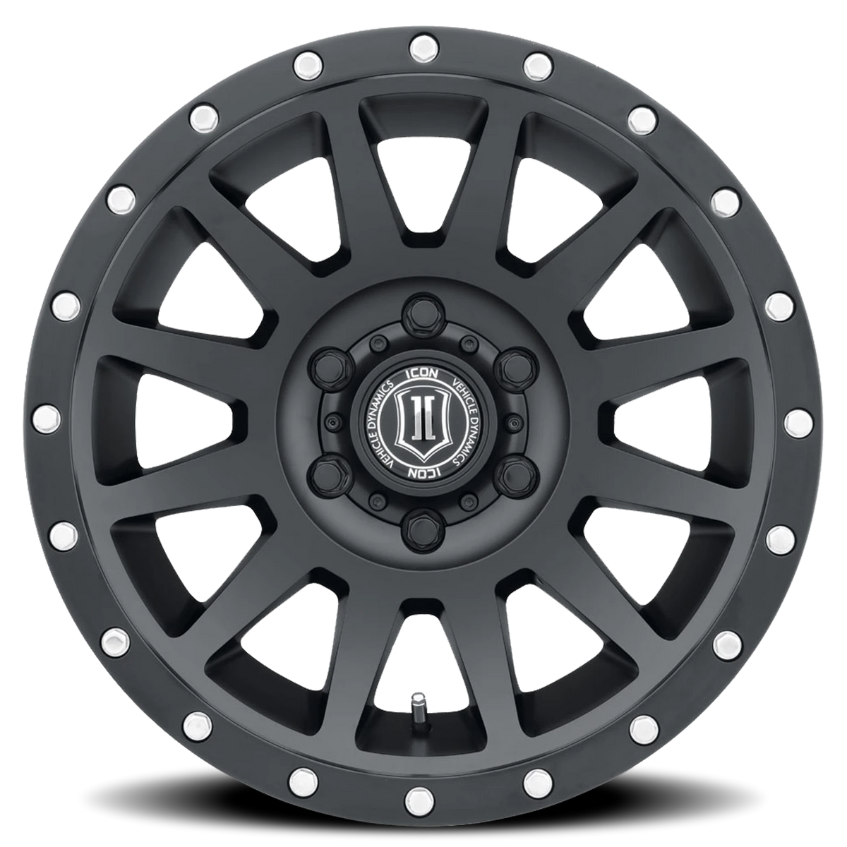 Icon Alloys Compression Satin Black 17x8.5 +25 6x139.7mm 95.1mm