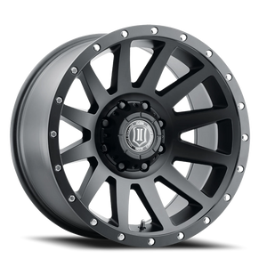 Icon Alloys Compression Satin Black 20x10 -19 8x165.1mm 121.4mm