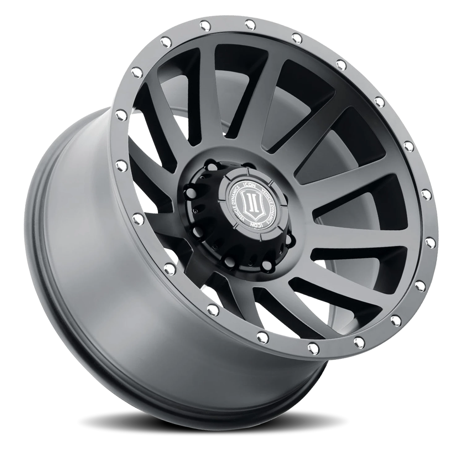 Icon Alloys Compression Satin Black 20x10 -19 8x170mm 125mm