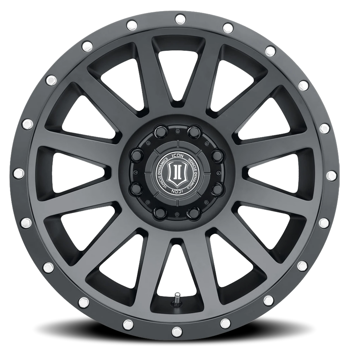 Icon Alloys Compression Satin Black 20x10 -19 8x170mm 125mm