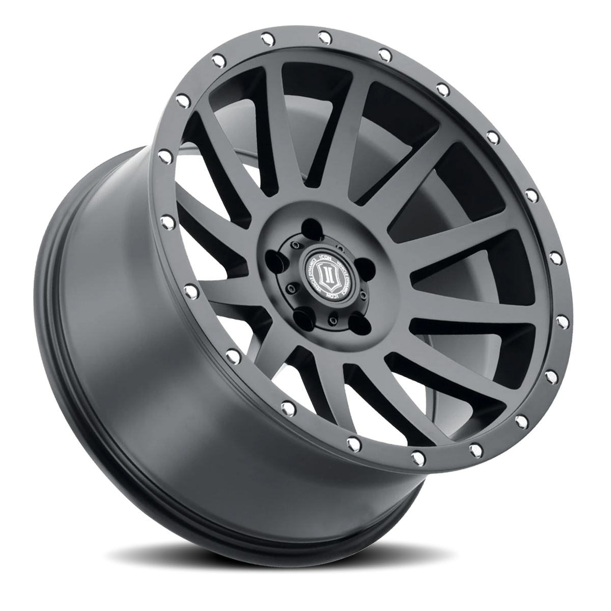 Icon Alloys Compression Satin Black 20x10 -19 5x150mm 110.1mm