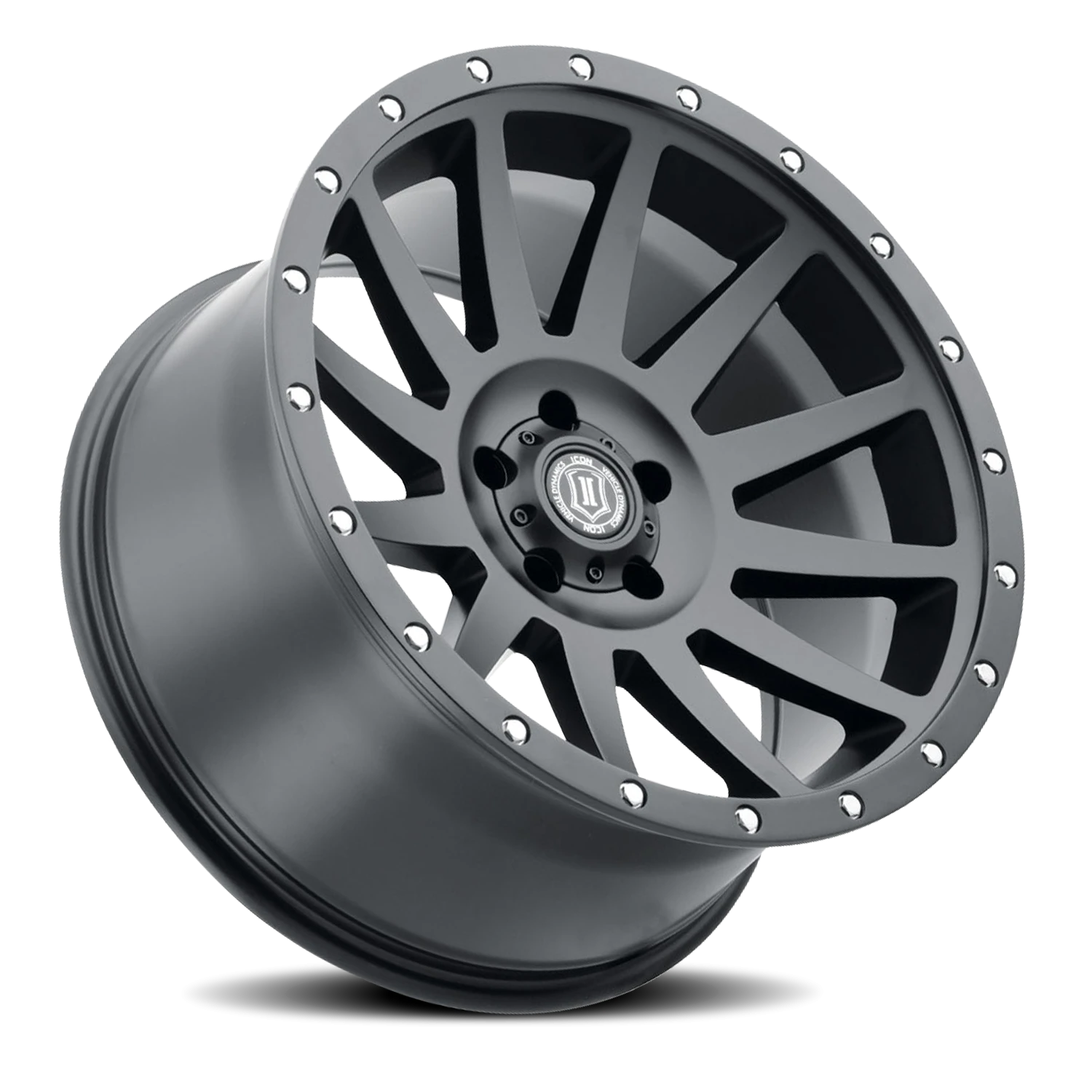 Icon Alloys Compression Satin Black 20x10 -12 5x127mm 72mm