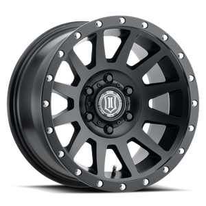 Icon Alloys Compression Satin Black 20x10 -19 6x139.7mm 106.1mm