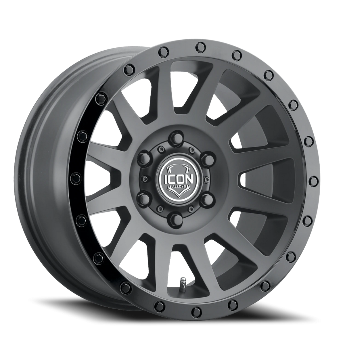 Icon Alloys Compression Double Black 17x8.5 -6 5x127mm 71.5mm