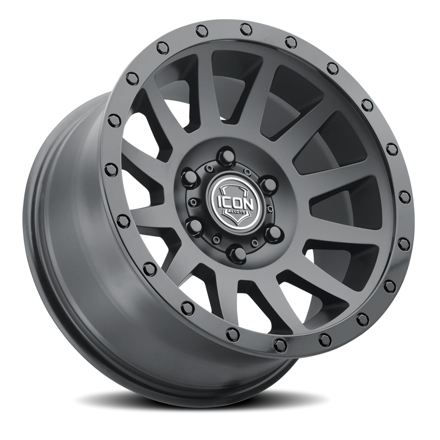 Icon Alloys Compression Double Black 17x8.5 +6 6x135mm 87.1mm