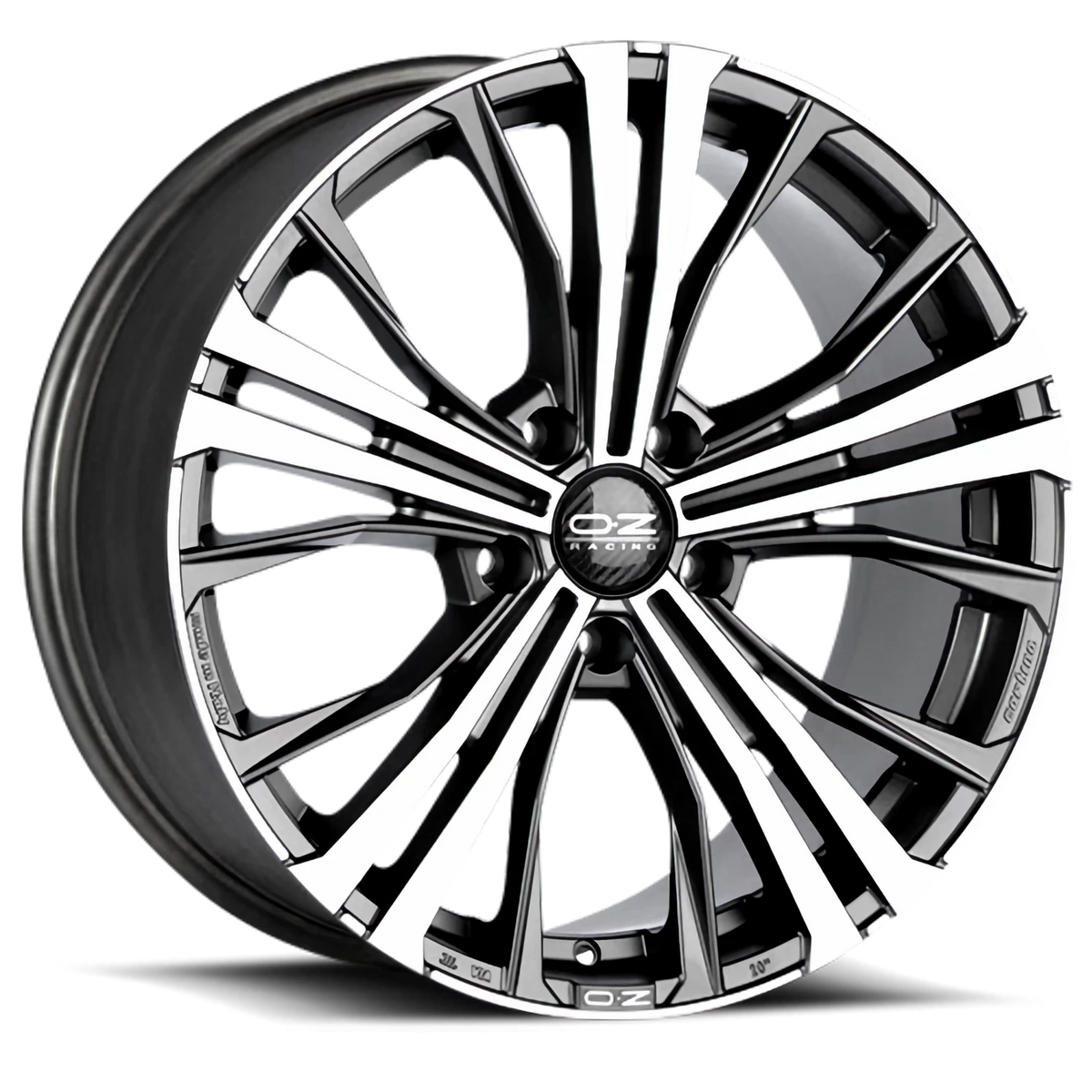 OZ Racing Cortina Matte Dark Graphite W/ Diamond Cut 20x9.5 +52 5x120mm 72.56mm - Wheelwiz