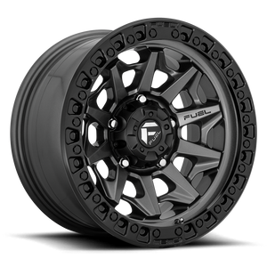 Fuel Offroad D716 COVERT Matte Gun Metal Black Bead Ring 18x9 +01 6x139.7mm 106.1mm