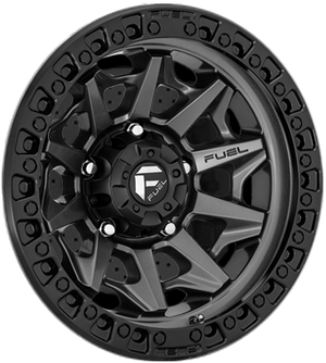 Fuel Offroad D716 COVERT Matte Gun Metal Black Bead Ring 20x10 -18 8x170mm 125.1mm