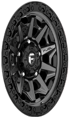 Fuel Offroad D716 COVERT Matte Gun Metal Black Bead Ring 20x10 -18 8x170mm 125.1mm