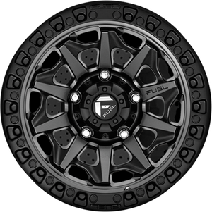 Fuel Offroad D716 COVERT Matte Gun Metal Black Bead Ring 20x10 -18 8x170mm 125.1mm