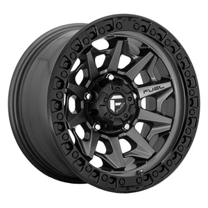 Fuel Offroad D716 COVERT Matte Gun Metal Black Bead Ring 20x10 -18 8x170mm 125.1mm