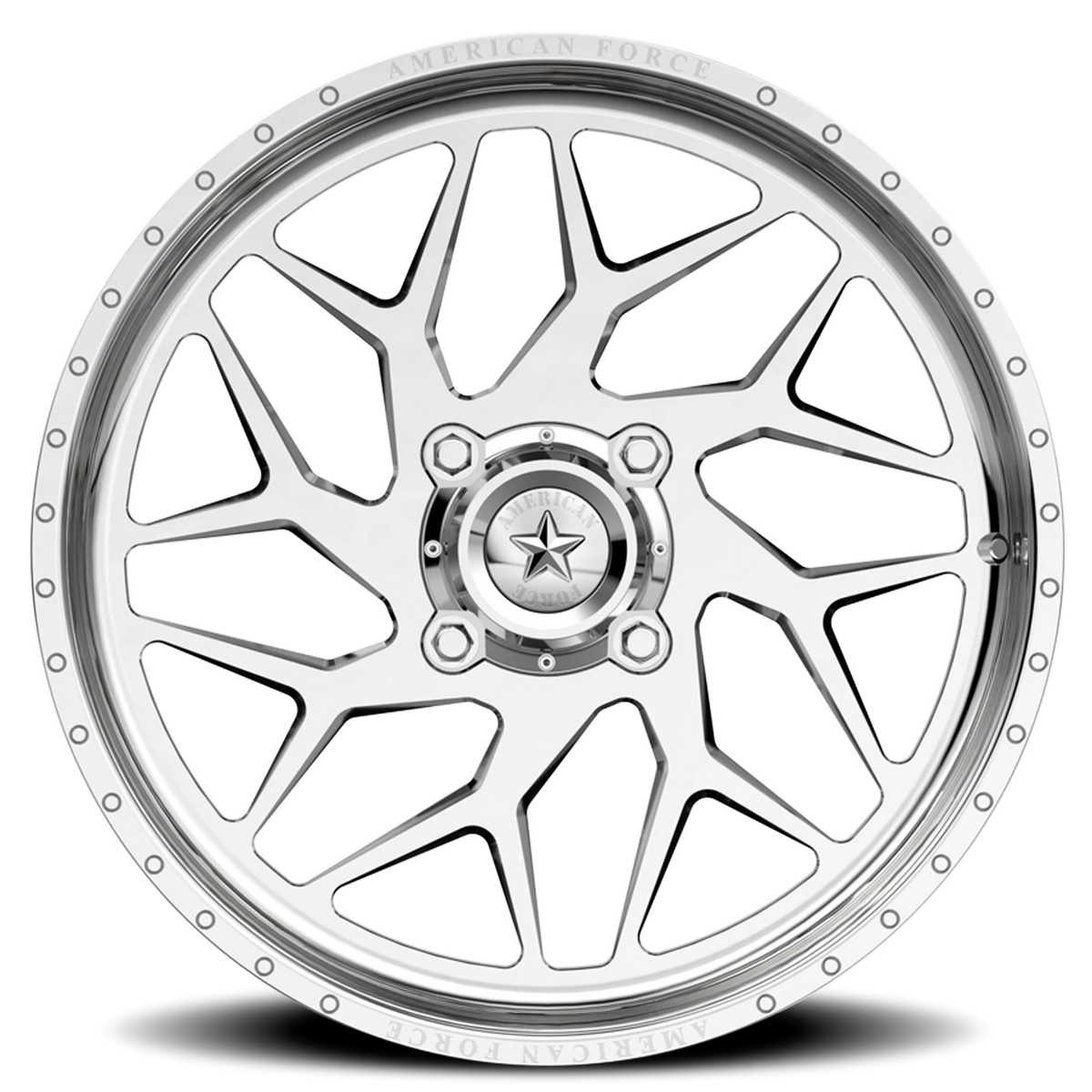 American Force K05 Coyote UTV Polished 24x7 0 4x156mm 115mm - Wheelwiz