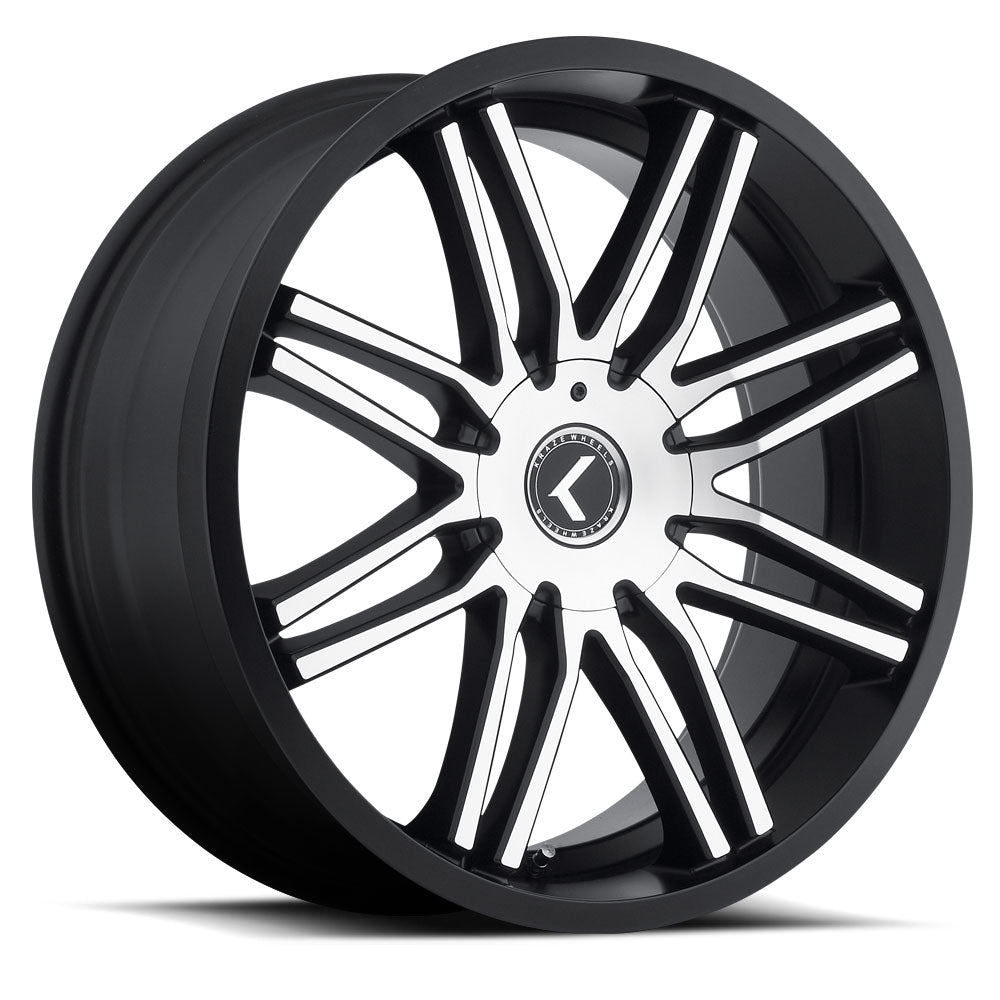 Kraze CRAY Gloss black machined 20x8.5 +35 5x114.3|5x120mm 74.1mm - WheelWiz