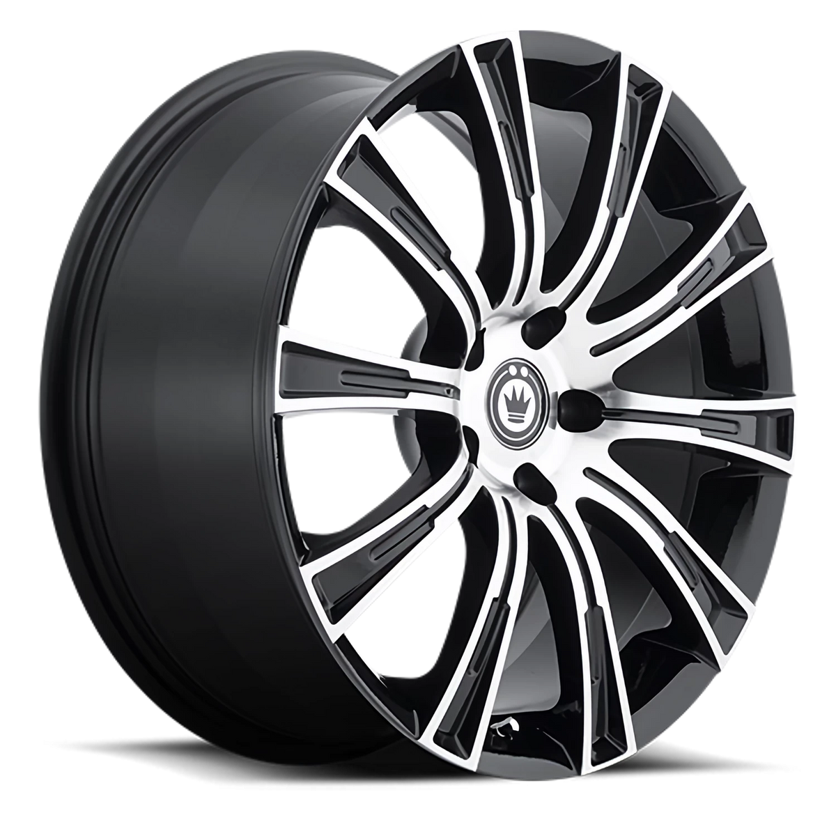 Konig Crown Gloss Black W/ Machined Face 18x8 +35 5x120mm 72.6mm - Wheelwiz