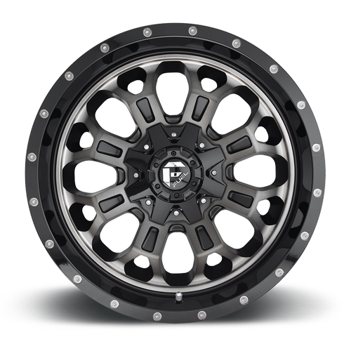 Fuel Offroad D561 CRUSH Gloss Machined Double Dark Tint 20x10 -18 6x135|6x139.7mm 106.1mm - Wheelwiz