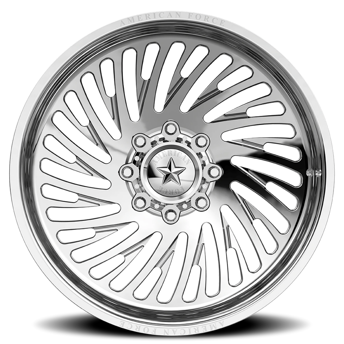 American Force CKH42 Cyclone CC Polished 22x14 -90 5x127mm 71.5mm - Wheelwiz