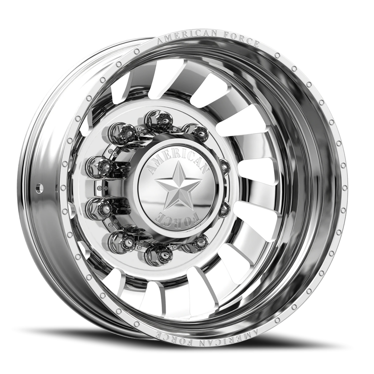 American Force D03 Zink DRW Polished 24x8.25 -145 10x225mm 170mm - Wheelwiz