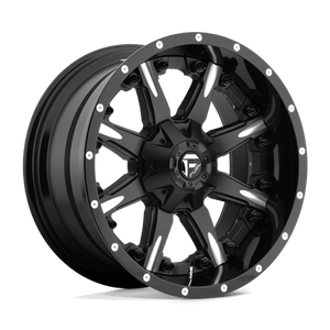 Fuel Offroad D251 NUTZ Matte Black Milled 20x12 -44 8x170mm 125.1mm - 2 PIECE - WheelWiz