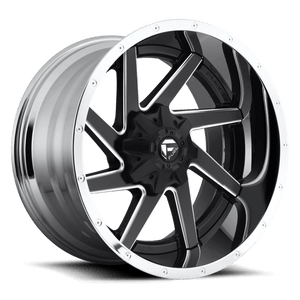 Fuel Offroad D264 RENEGADE Matte Black Chrome Lip 20x12 -44 6x135|6x139.7mm 106.1mm - 2 PIECE - WheelWiz