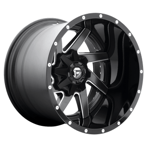 Fuel Offroad D265 RENEGADE Matte Black Milled 22x14 -70 8x170mm 125.1mm - 2 PIECE - WheelWiz