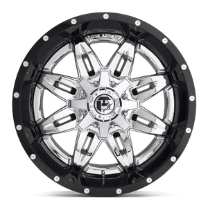 Fuel Offroad D266 LETHAL Chrome Plated Gloss Black Lip 20x12 -44 6x135|6x139.7mm 106.1mm - 2 PIECE - Wheelwiz