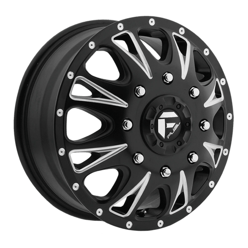 Fuel Offroad D513 THROTTLE Matte Black Milled 17x6.5 +129 8x210mm 154.3mm - Wheelwiz