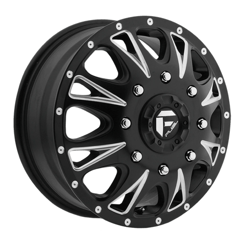 Fuel Offroad D513 THROTTLE Matte Black Milled 17x6.5 +129 8x200mm 142mm - Wheelwiz