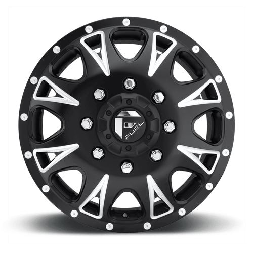 Fuel Offroad D513 THROTTLE Matte Black Milled 17x6.5 +129 8x200mm 142mm - Wheelwiz