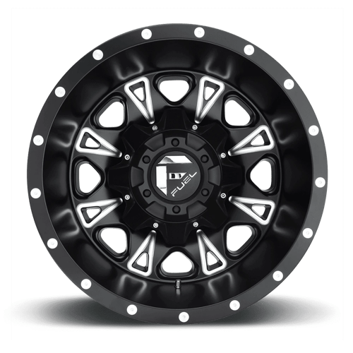 Fuel Offroad D513 THROTTLE Matte Black Milled 17x6.5 -140 8x165.1mm 125.1mm - Wheelwiz