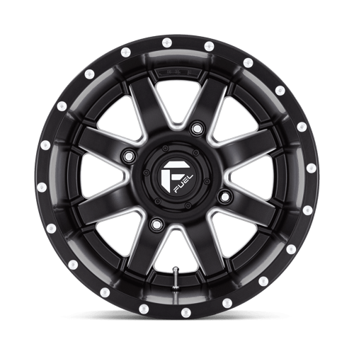 Fuel Offroad D538 MAVERICK UTV Matte Black Milled 15x10 0 4x137mm 110.1mm - Wheelwiz