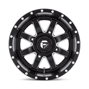 Fuel Offroad D538 MAVERICK UTV Matte Black Milled 15x10 0 4x137mm 110.1mm - Wheelwiz