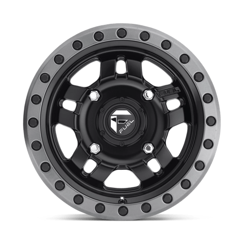 Fuel Offroad D557 ANZA Matte Black Gun Metal Ring 15x7 +13 4x110mm 79.4mm - WheelWiz