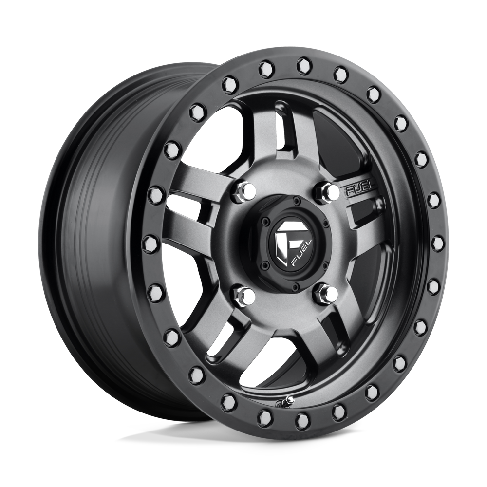 Fuel Offroad D558 ANZA Matte Gun Metal Black Bead Ring 15x7 +38 4x137mm 110.1mm - WheelWiz