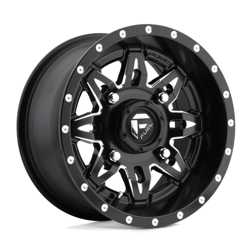 Fuel Offroad D567 LETHAL Matte Black Milled 15x7 +13 4x156mm 132mm - Wheelwiz