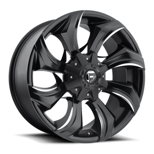 Fuel Offroad D571 STRYKR Gloss Black Milled 20x9 +20 5x139.7|5x150mm 110.1mm - WheelWiz