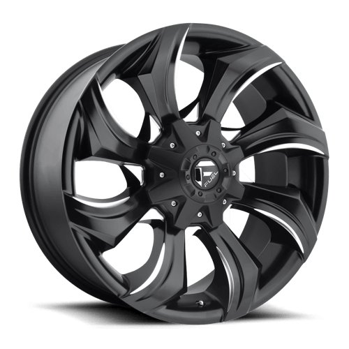 Fuel Offroad D571 STRYKR Gloss Black Milled 20x10 -18 8x165.1mm 125.1mm - WheelWiz