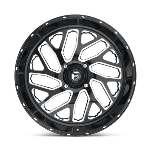 Fuel Offroad D581 TRITON Gloss Black Milled 24x7 +13 4x156mm 132mm - Wheelwiz
