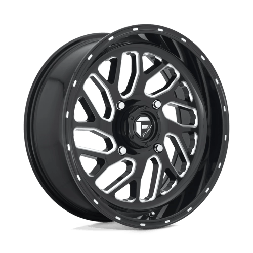 Fuel Offroad D581 TRITON Gloss Black Milled 16x7 +13 4x137mm 110.1mm - Wheelwiz